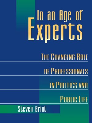 cover image of In an Age of Experts